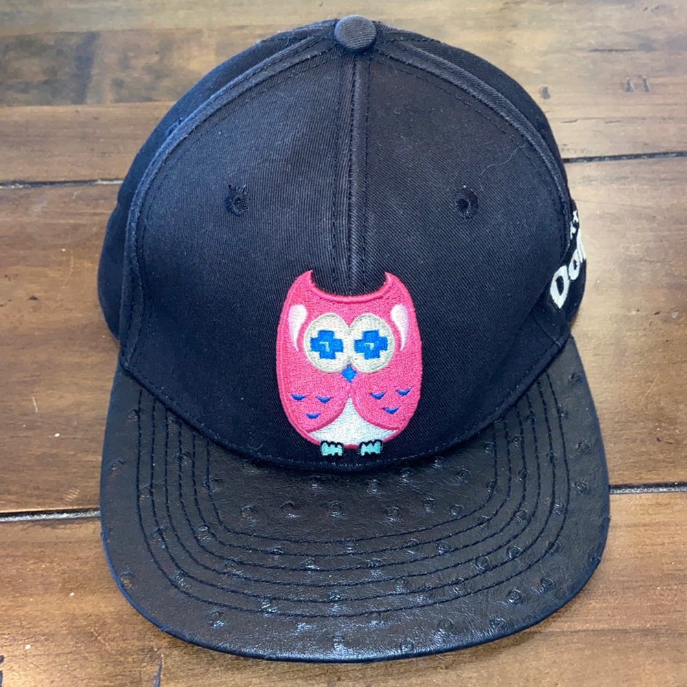 Pink+Dolphin hat - black - adjustable